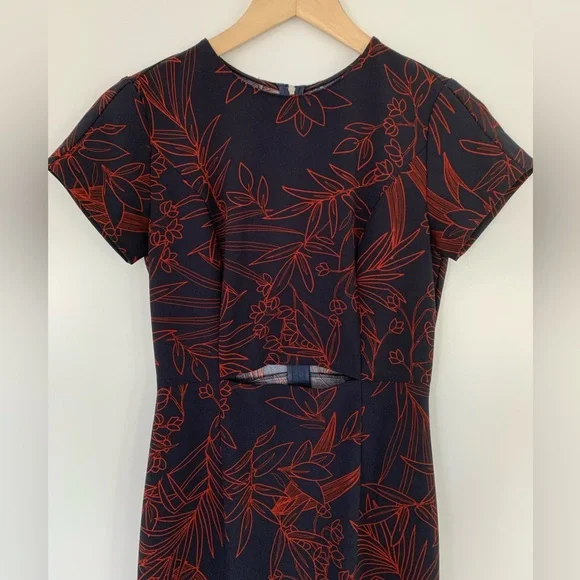 Aritzia Babaton Prosper Dress in navy & red - Picture 6 of 10